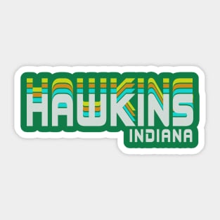 Hawkins, Indiana Sticker